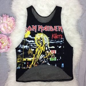 Vintage inspired Iron Maiden Crop